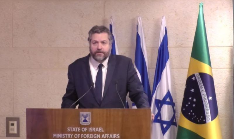 Araújo também terá reunião com o primeiro-ministro Benjamin Netanyahu - (Foto: Reprodução)