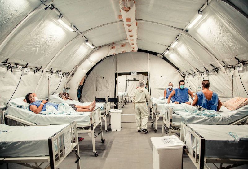 Hospital de campanha inaugurado em Manaus após a crise do oxigênio - (Foto: Caio de Biasi/MS - 27.01.2021)