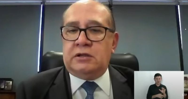 O ministro Gilmar Mendes, do STF - (Foto: Youtube/Reprodução 23.03.2021)
