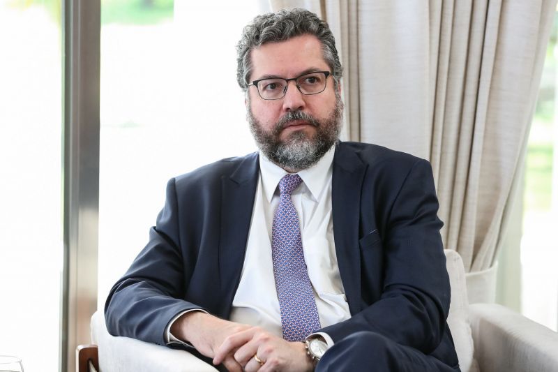Ernesto Araújo estava no cargo desde o início da gestão Bolsonaro - (Foto: Marcos Corrêa/PR - 03.03.2021)