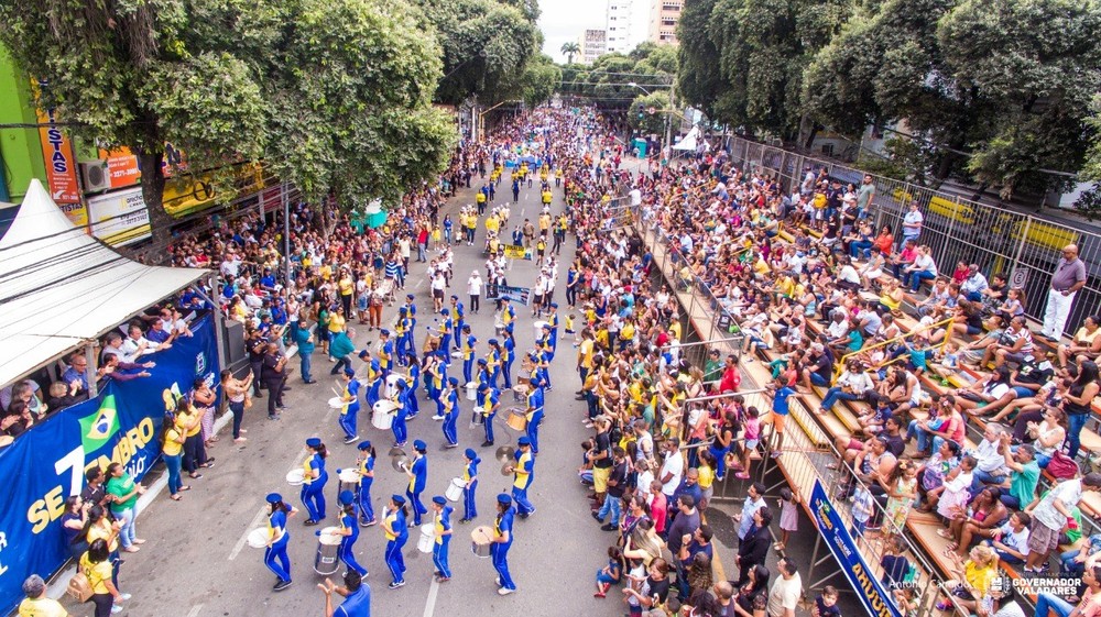 Desfile de sete de setembro em Governador Valadares — Foto: Prefeitura Municipal de Governador Valadares/Divulgação