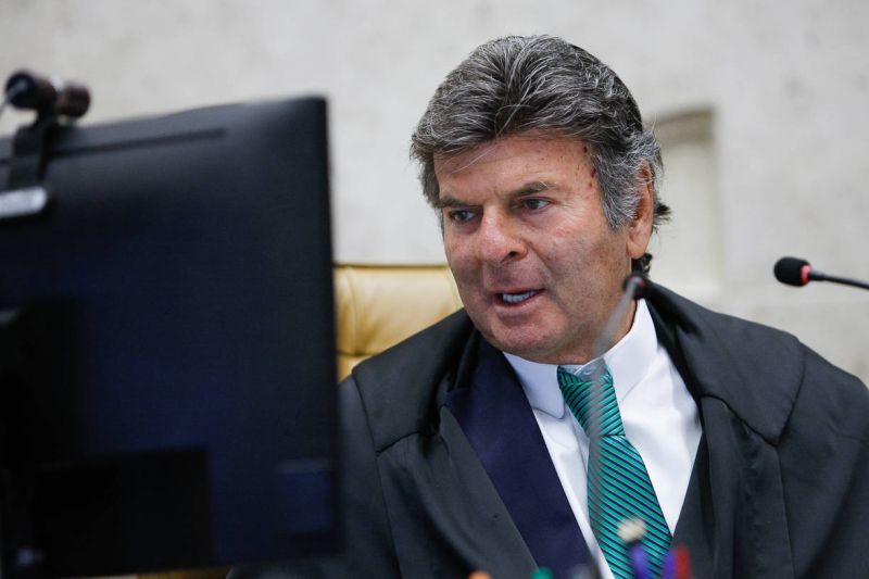 O presidente do STF, ministro Luiz Fux, em sessão realizada por videoconferência - (Foto: Fellipe Sampaio /SCO/STF - 24.03.2021)