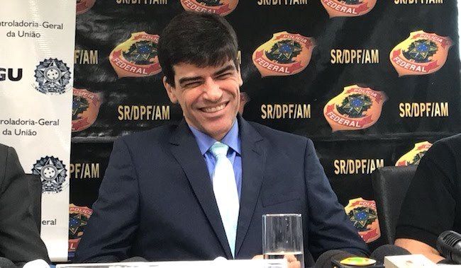 O ex-superintendente da PF no Amazonas, delegado Alexandre Saraiva - (Foto: Reprodução)
