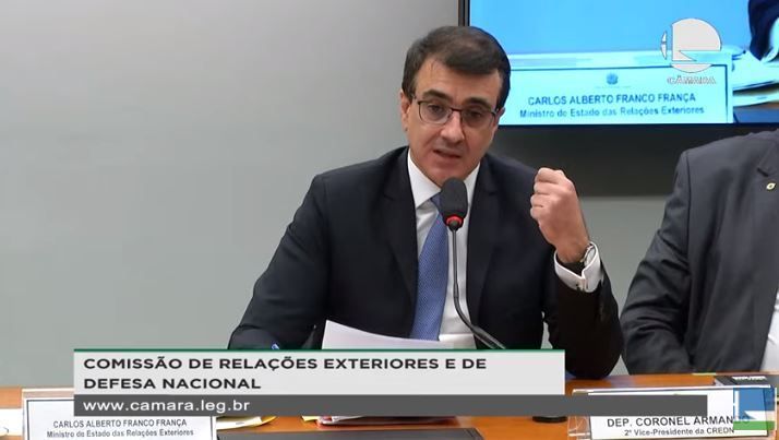 França defendeu gestão ambiental do governo Bolsonaro a senadores - (Foto: Reprodução/YouTube/TV Senado)
