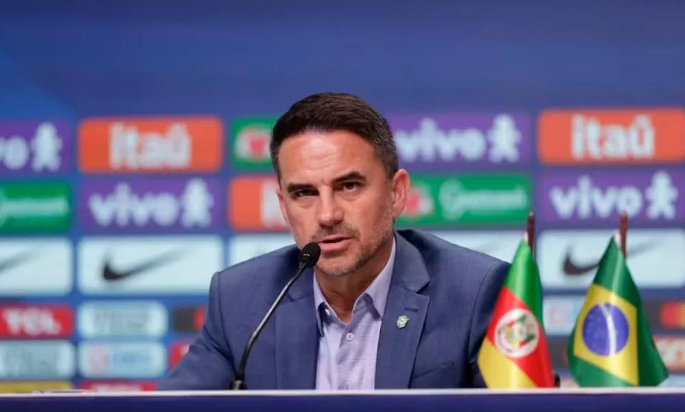 Rodrigo Caetano é coordenador das seleções masculinas da CBF — Foto: Rafael Ribeiro/CBF