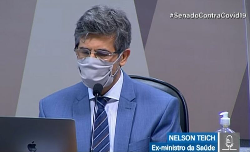 Nelson Teich ficou apenas 29 dias no cargo - (Foto: TV Senado/ Reprodução)