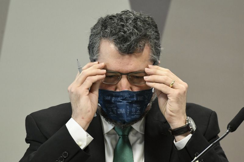 O ex-ministro Ernesto Araújo - (Foto: Jefferson Rudy/Agência Senado - 18.05.2021)