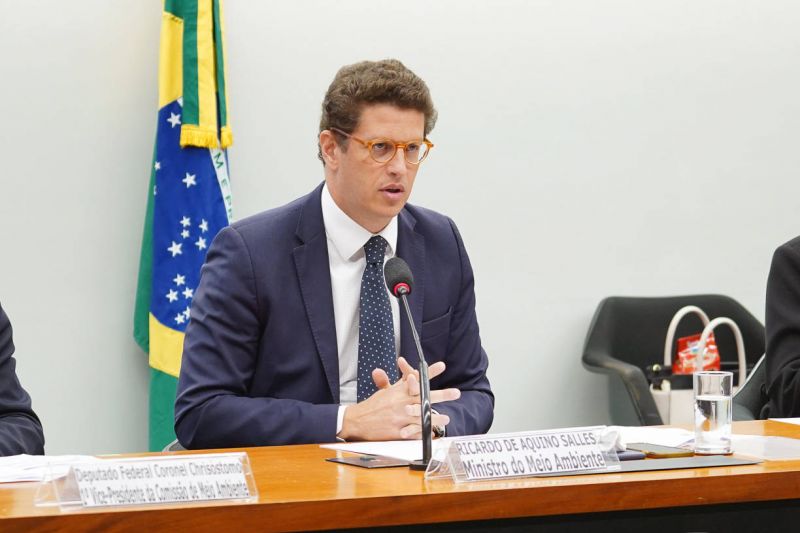 Endereços ligados a Salles foram alvos de mandados judiciais de busca e apreensão - (Foto: Pablo Valadares/Câmara dos Deputados - 03.05.2021)