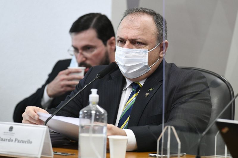 Pazuello diz que sempre defendeu medidas restritivas - (Foto: Jefferson Rudy/Agência Senado - 19.05.2021)