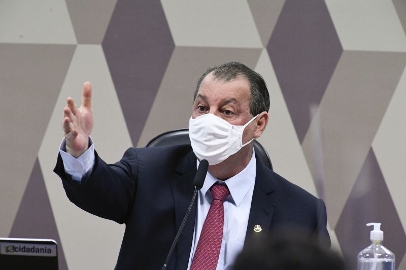 Aziz é contra alternância de depoentes - (Foto: Edilson Rodrigues/Agência Senado - 19.05.2021)