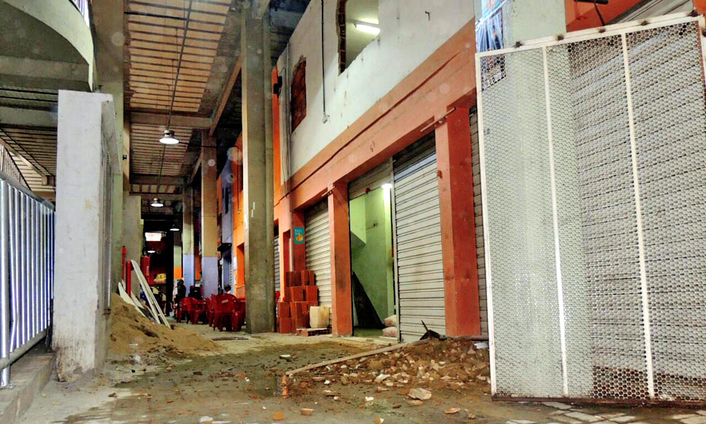 Obras de adequações do Mercado Municipal. Foto:Thiago Ferreira