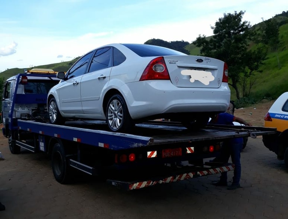 Carro apreendido. Foto: Polícia/Divulgação